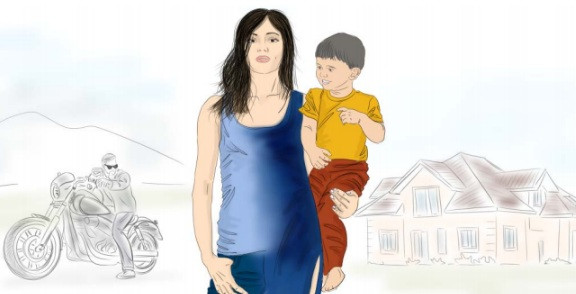 Рисунок мама и ребенок