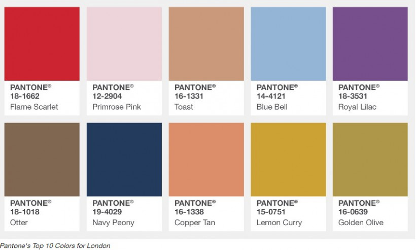 Pantone назвали главные модные цвета осени