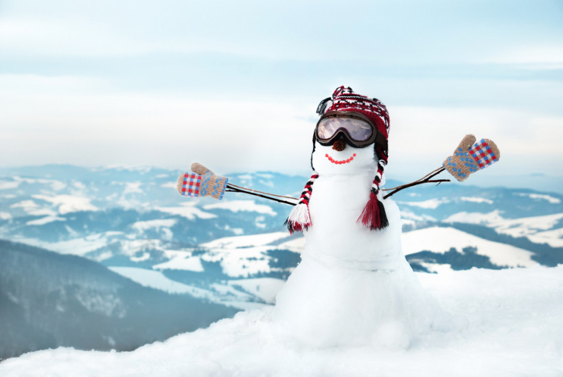 Снеговик-сноубордист