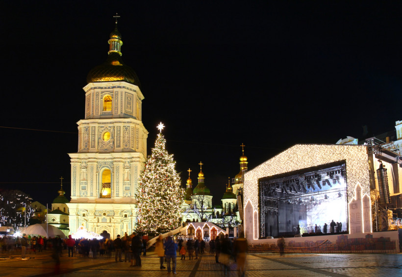 новогодняя елка в Киеве