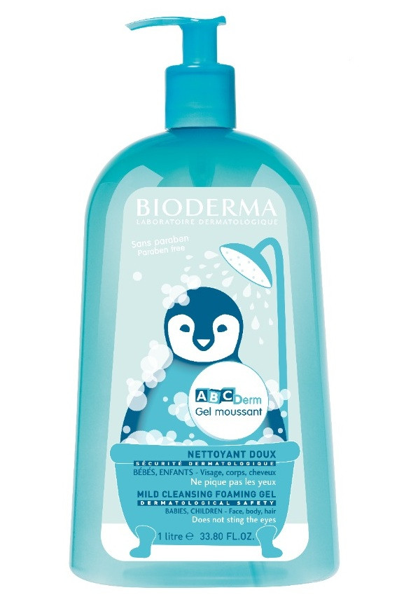Пенящийся гель без мыла для нежной детской кожи от BIODERMA 