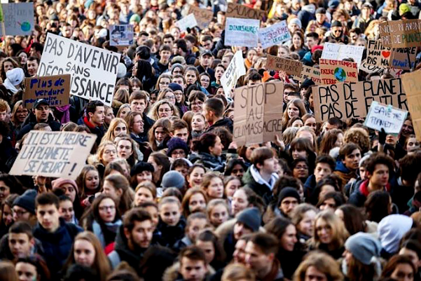 подростковый протест против глобального потепления