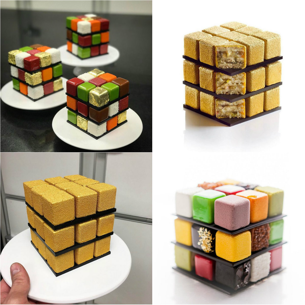 Торты кубики-рубики