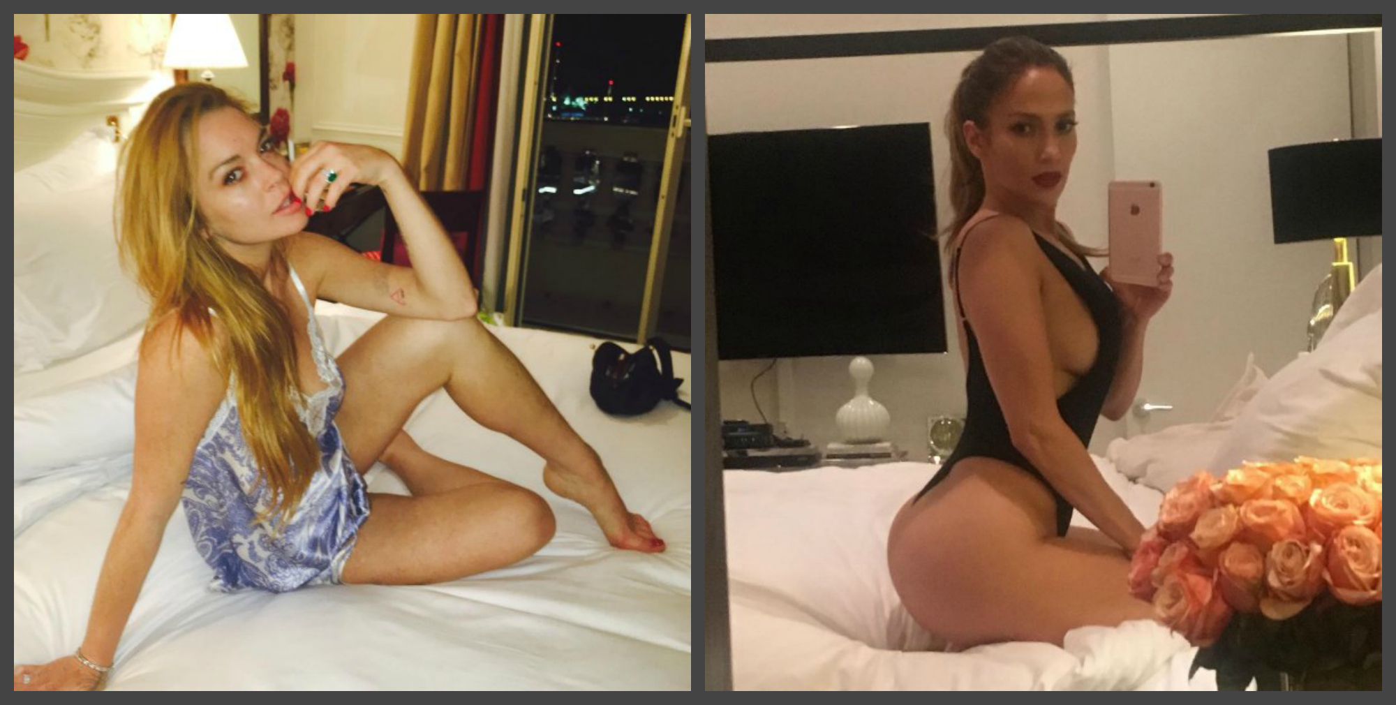 30-летняя Линдси Лохан vs 47-летняя Дженнифер Лопес
