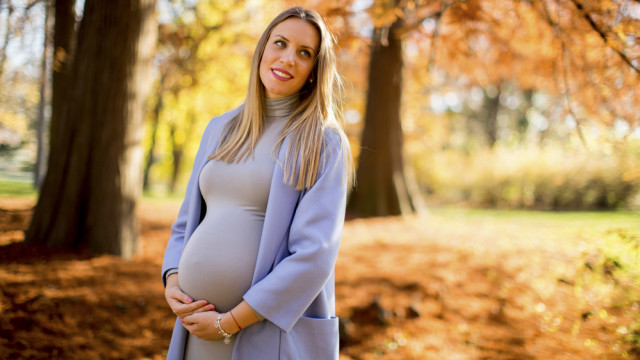 беременная осенью