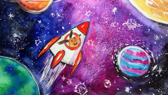 Конкурс детских рисунков Noosphere Space Art Challenge собрал 5377 работ! Кто победил?