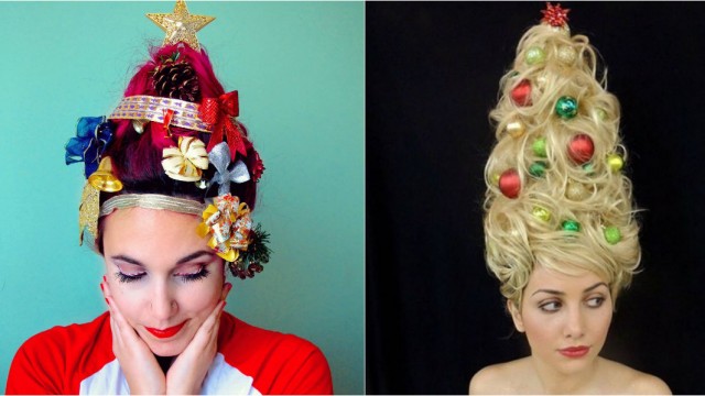 Оригинальные новогодние прически