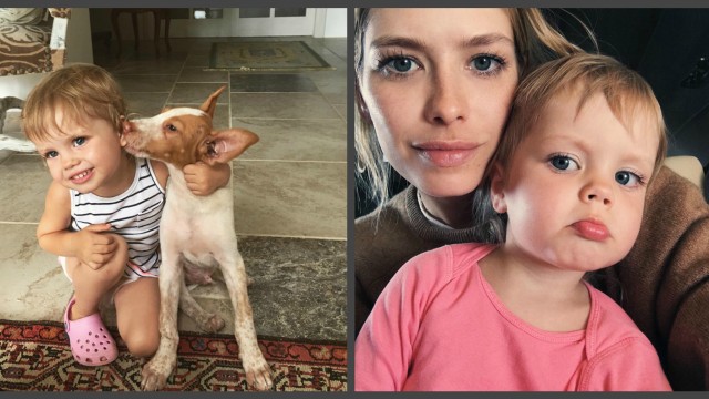 Олена Пермінова з дочкою