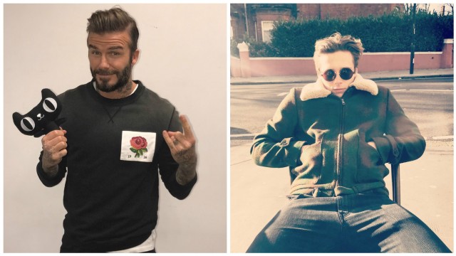 Девід Бекхем із сином