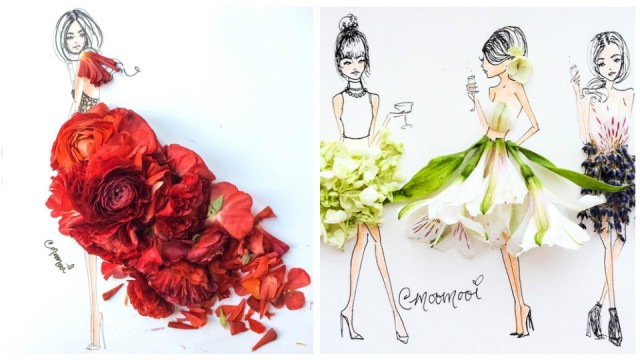 Иллюстрации из цветов