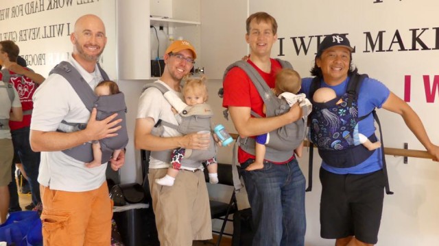 Папы в танцевальной студии GroovaRoo Dance