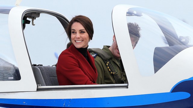 Герцогині Кембриджська в літаку