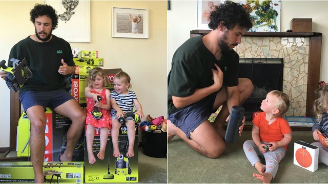 Джордан Уотсон із доньками