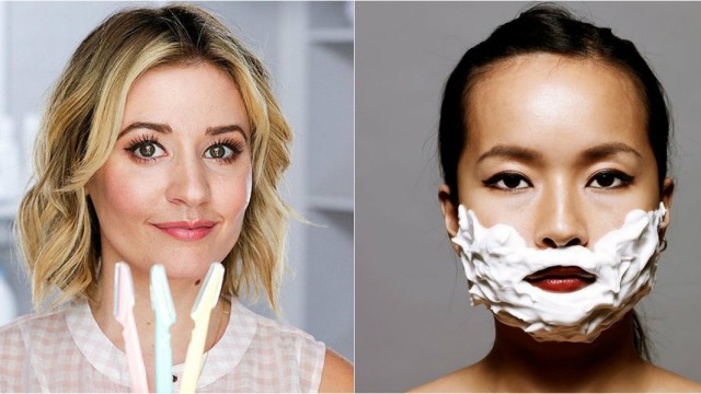 Бритье лица для женщин