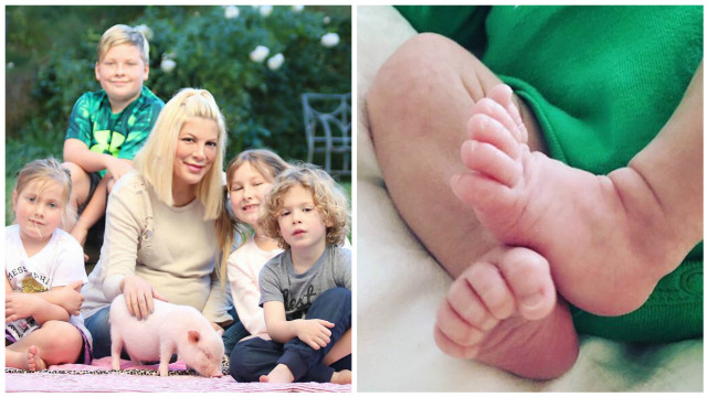 Торі Спеллінг із сім'єю