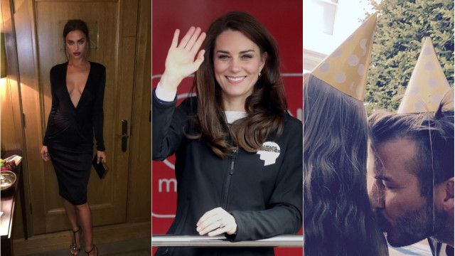 Ірина Шейк, Кейт Міддлтон і Девід Бекхем