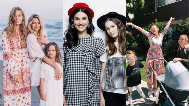 Віра Брежнєва, Маша Єфросиніна та Анна Сєдокова з доньками