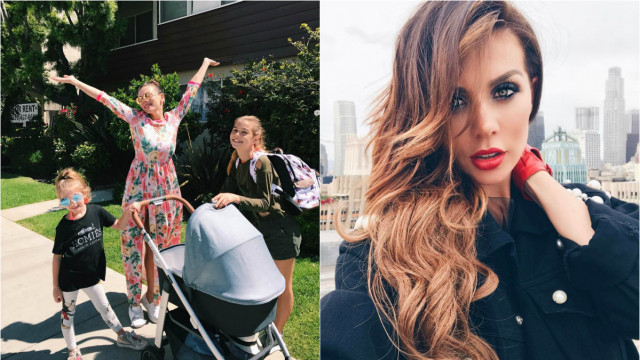 Анна Сєдокова з дочками і сином