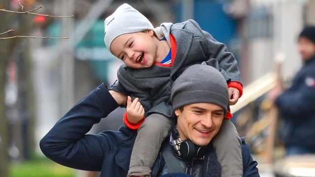 Актор Орландо Блум з сином