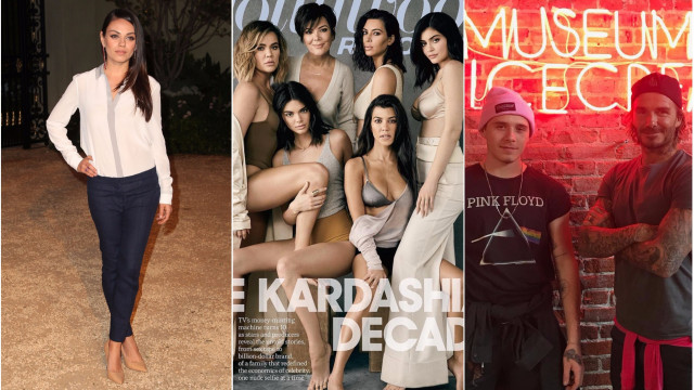 Міла Куніс, сім'я Кардаш'ян і Девід Бекхем із сином