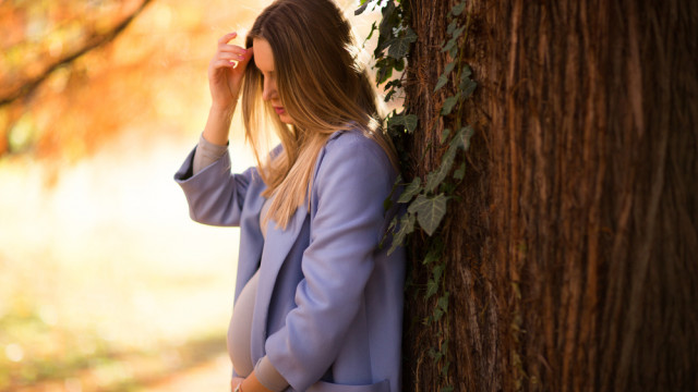 беременная осенью