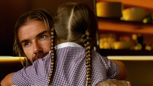 Девід Бекхем із донькою