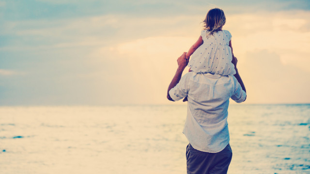 папа с дочкой