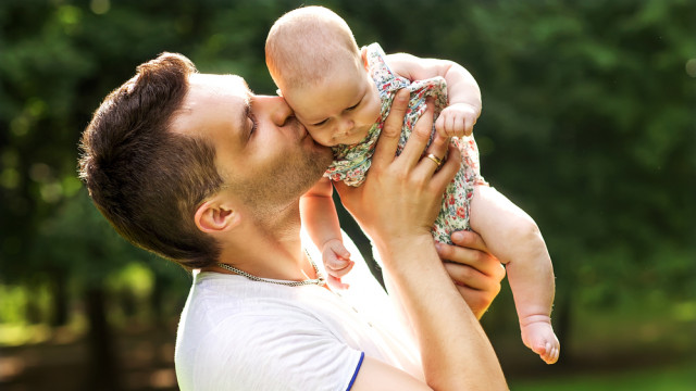 папа с дочкой