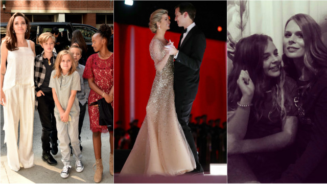 Джолі з дітьми, Іванка Трамп із чоловіком і Ольга Фреймут із ​​донькою