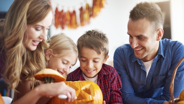 Семья и тыква 