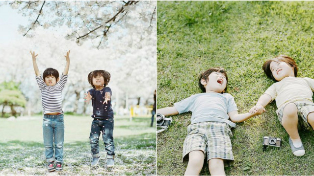 Фотосессия с японскими детьми