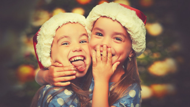 новый год, девочки