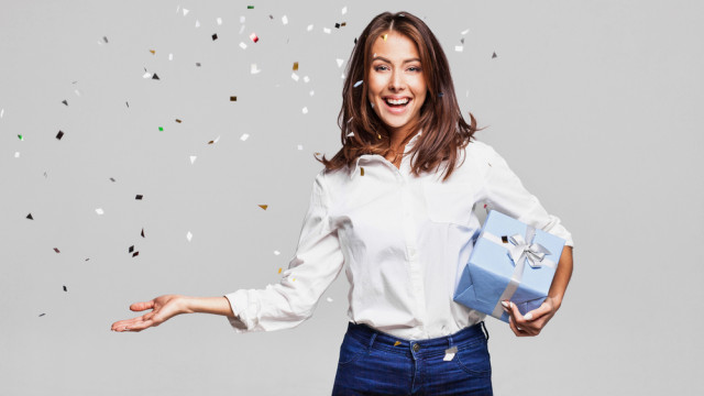 женщина новый год