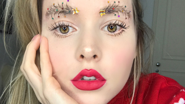 новорічні брови