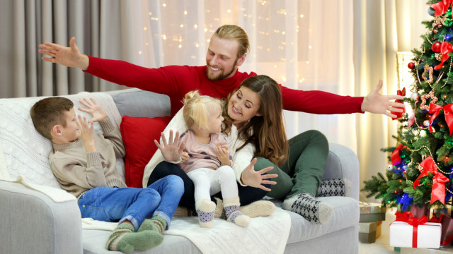 семья новый год