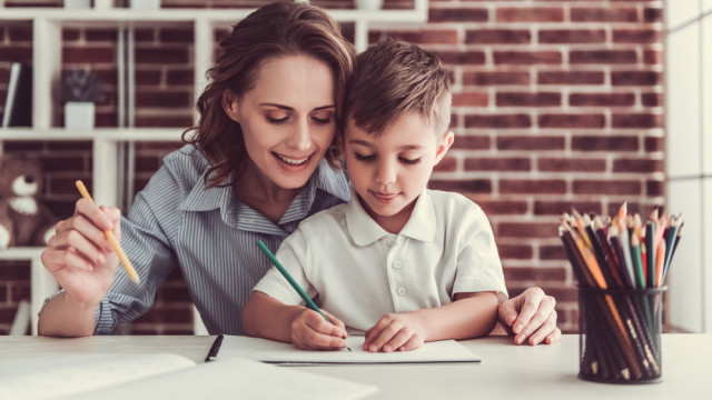 мама с сыном