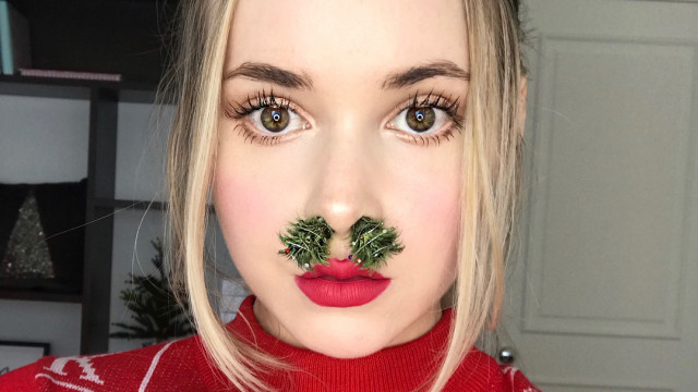 рождественский макияж