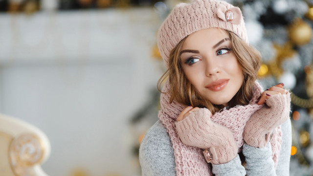 женщина новый год