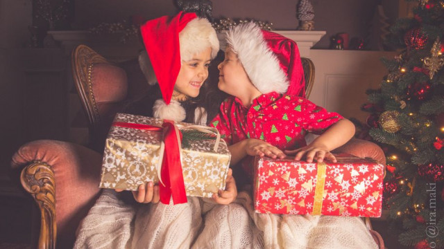 Марина Довбиш, діти, фотосесія, новий рік