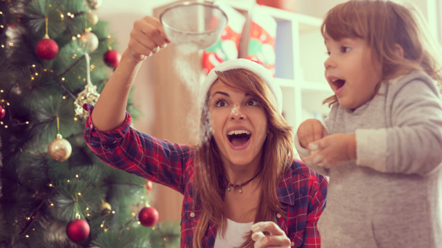 новий рік мама з дитиною