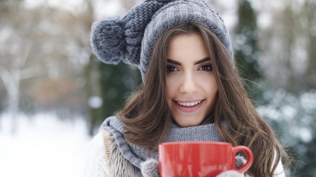 Женщина зимой 