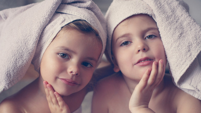 девочки после ванной