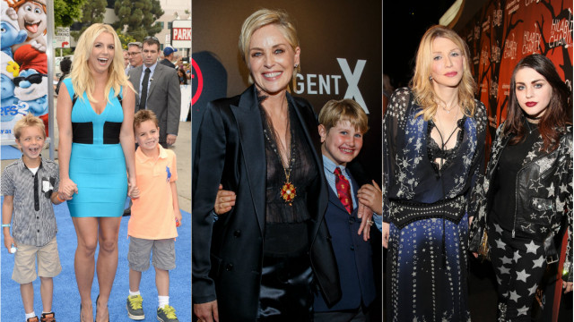 Брітні, Cтоун і Кортні Лав із дітьми