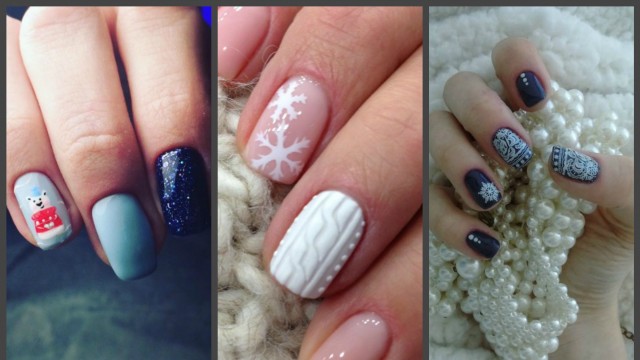 Маникюр зимний