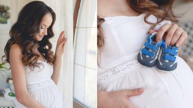 Беременная коллаж