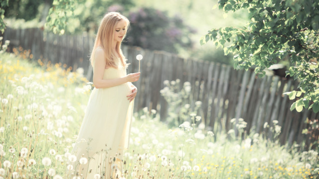 беременная весной