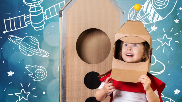ребенок космос ракета