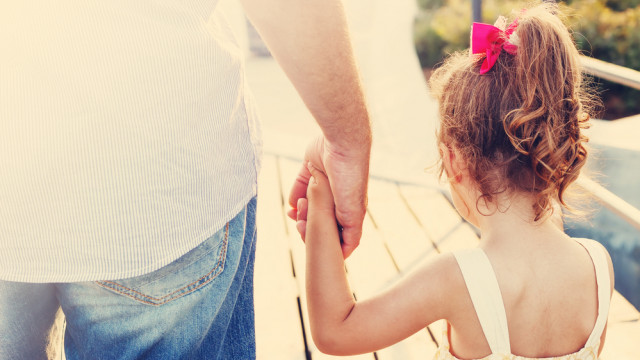 папа с дочкой