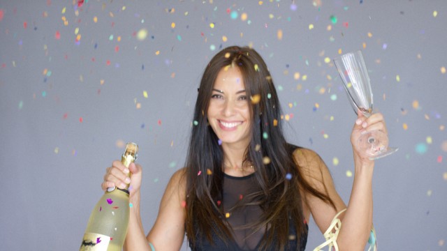 Женщина Новый год 