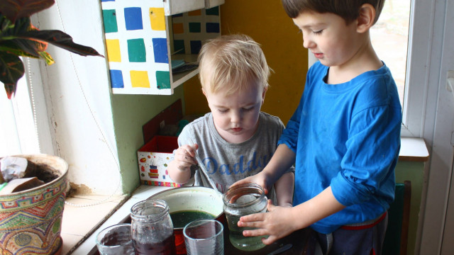 Ольга Баранова дети на кухне